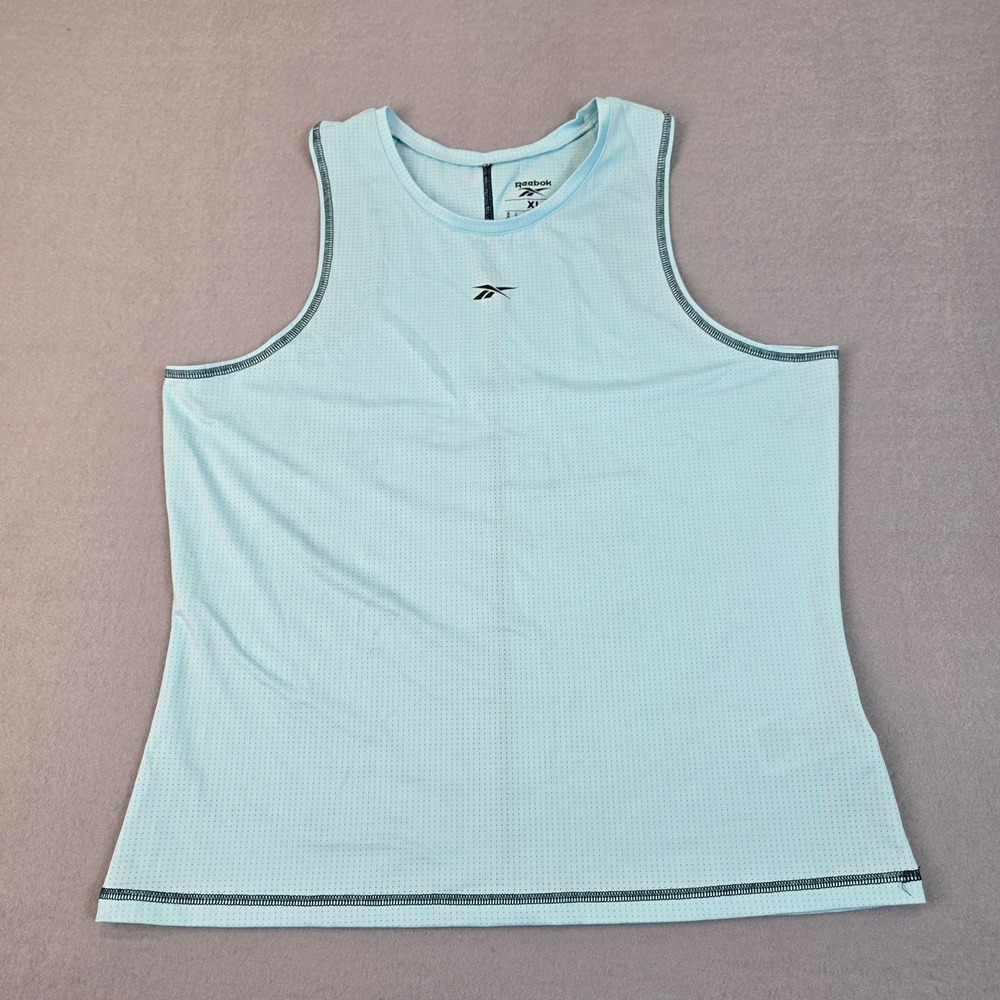 Reebok Speedwick Tank Top Women's XL Light Blue Sleeveless Athletic‎ Workout Gym